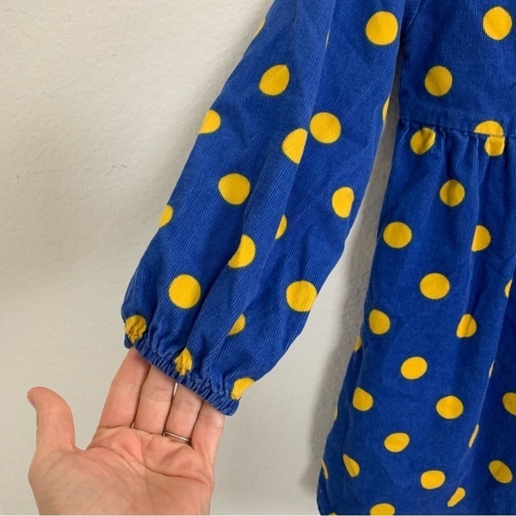 Balabala Toddler Polka Dot Corduroy Dress Little Girls 130/64 Cotton Puff Sleeve - Picture 7 of 13